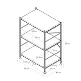 スチールユニットシェルフ・スチール棚セット・小・ダークグレー