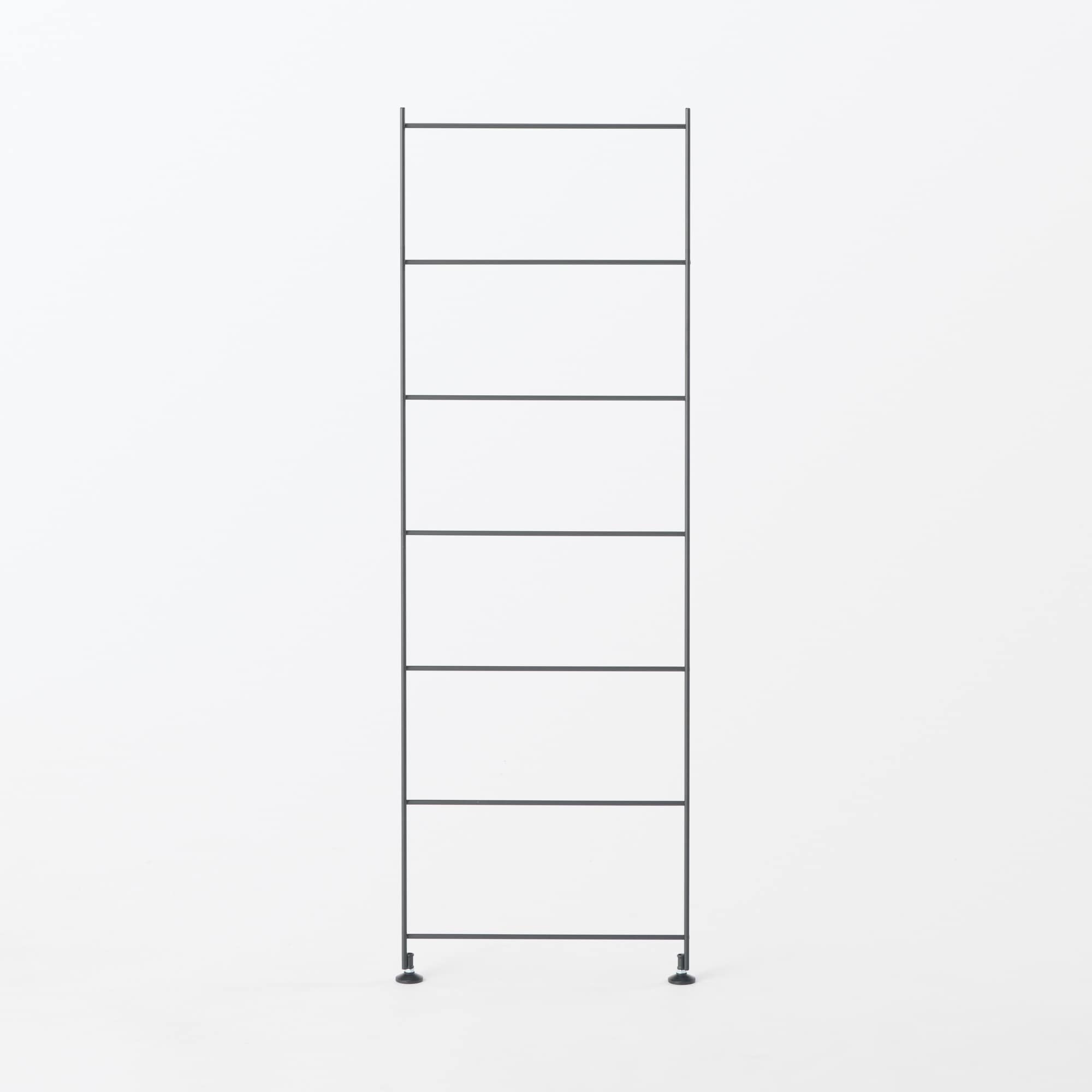 スチールユニットシェルフ・追加用帆立・中・ダークグレー