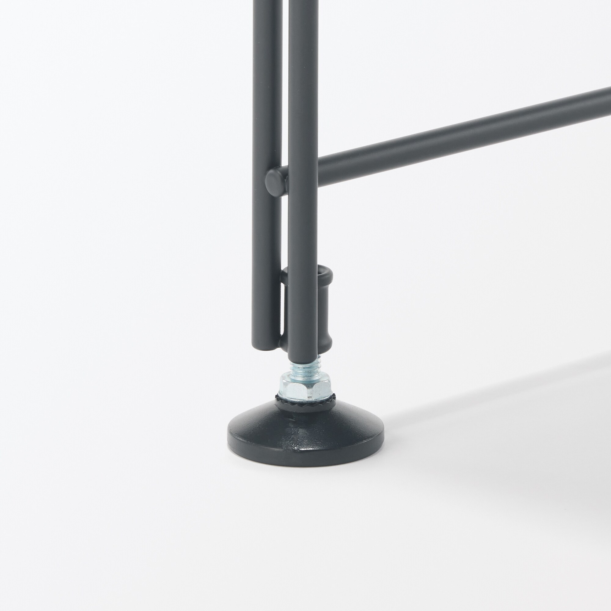 スチールユニットシェルフ・追加用帆立・小・ダークグレー | 無印良品