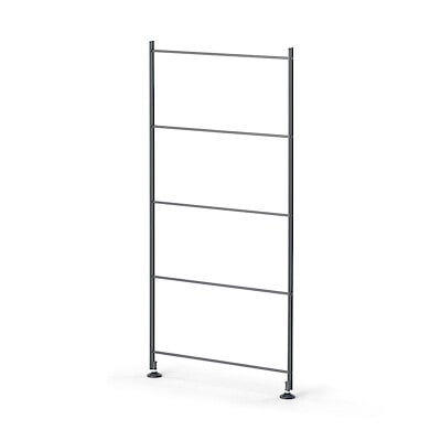 【２月上旬発売予定】スチールユニットシェルフ・追加用帆立・小・ダークグレー