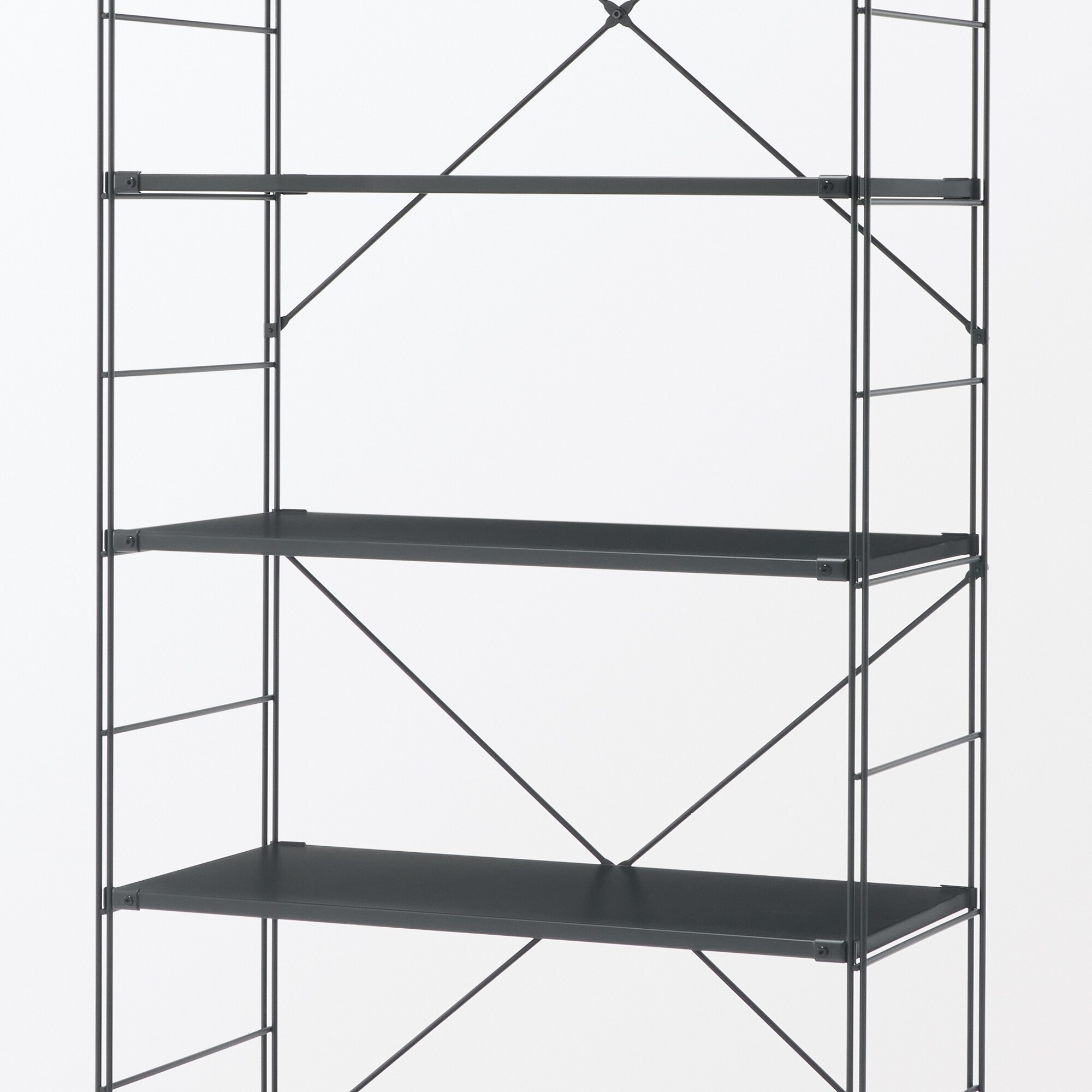 スチールユニットシェルフ用・追加棚・ダークグレー | 無印良品