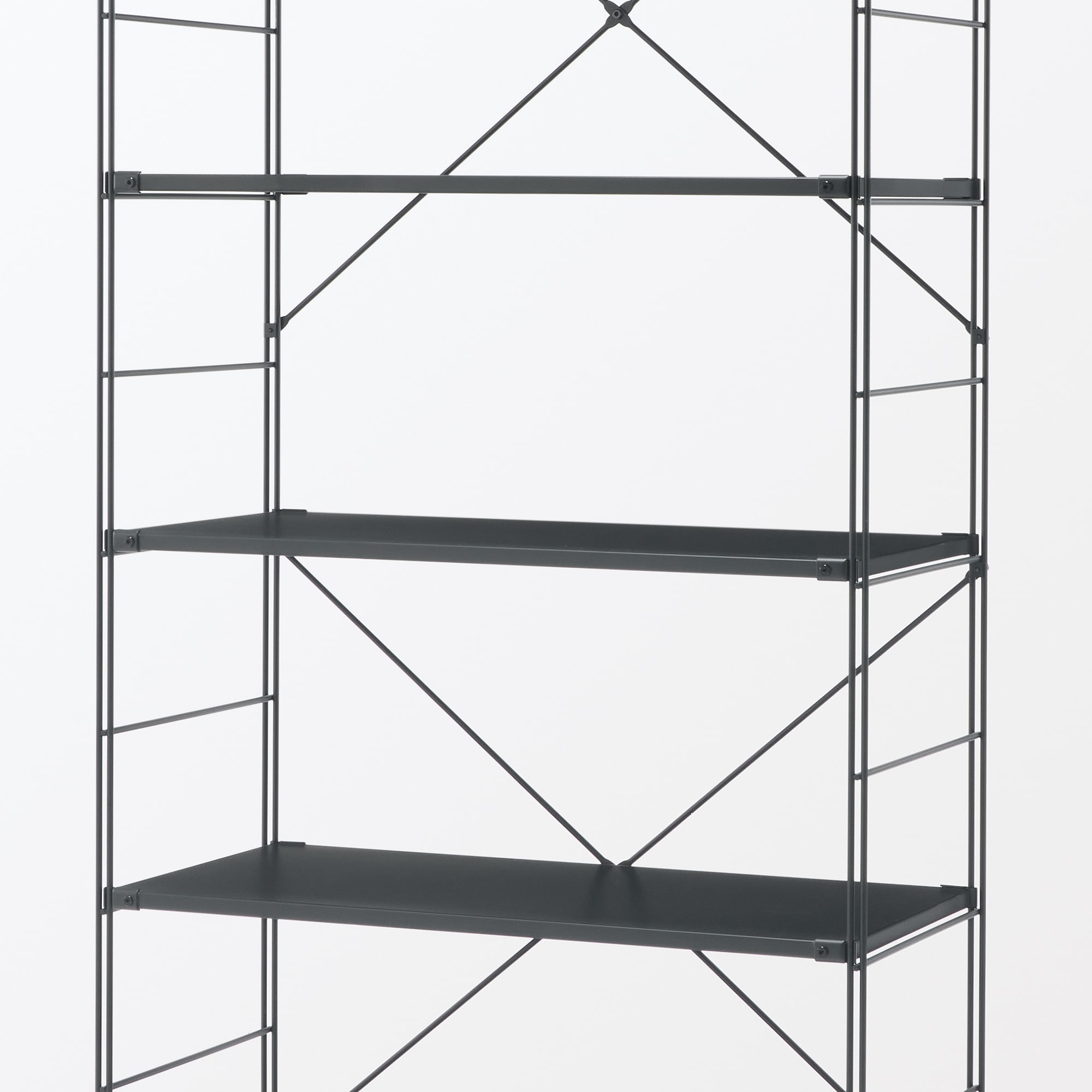 スチールユニットシェルフ用・追加棚・ダークグレー