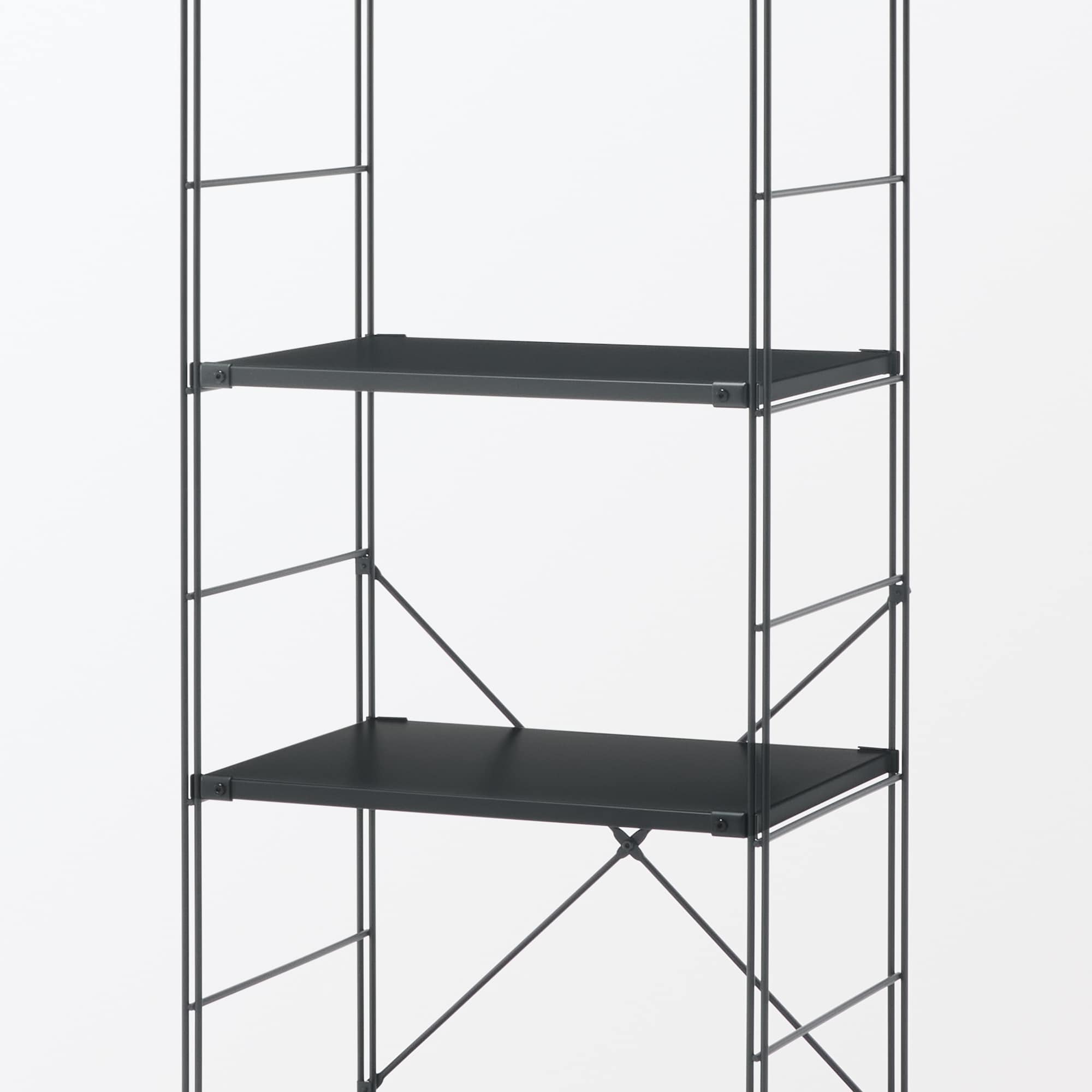 スチールユニットシェルフ用・追加棚・ダークグレー | 無印良品