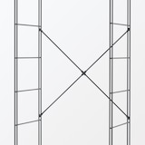 スチールユニットシェルフ用クロスバー・小・ダークグレー