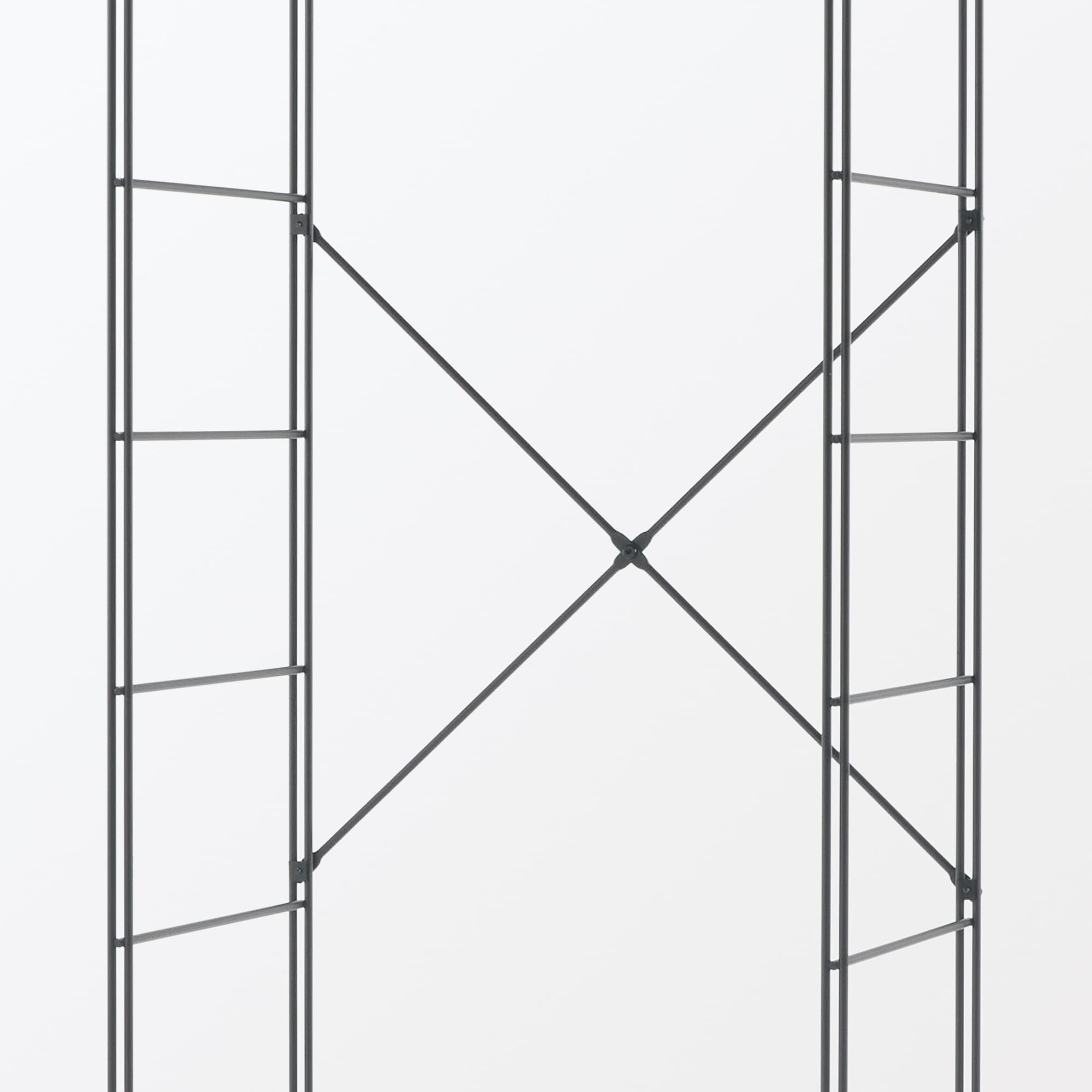 スチールユニットシェルフ用クロスバー・小・ダークグレー