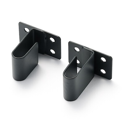 【２月上旬発売予定】ユニットシェルフ用転倒防止補助フック　	ダークグレー　２個セット