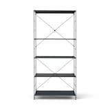 スチールユニットシェルフ・スチール棚セット・ワイド・大・ダークグレー