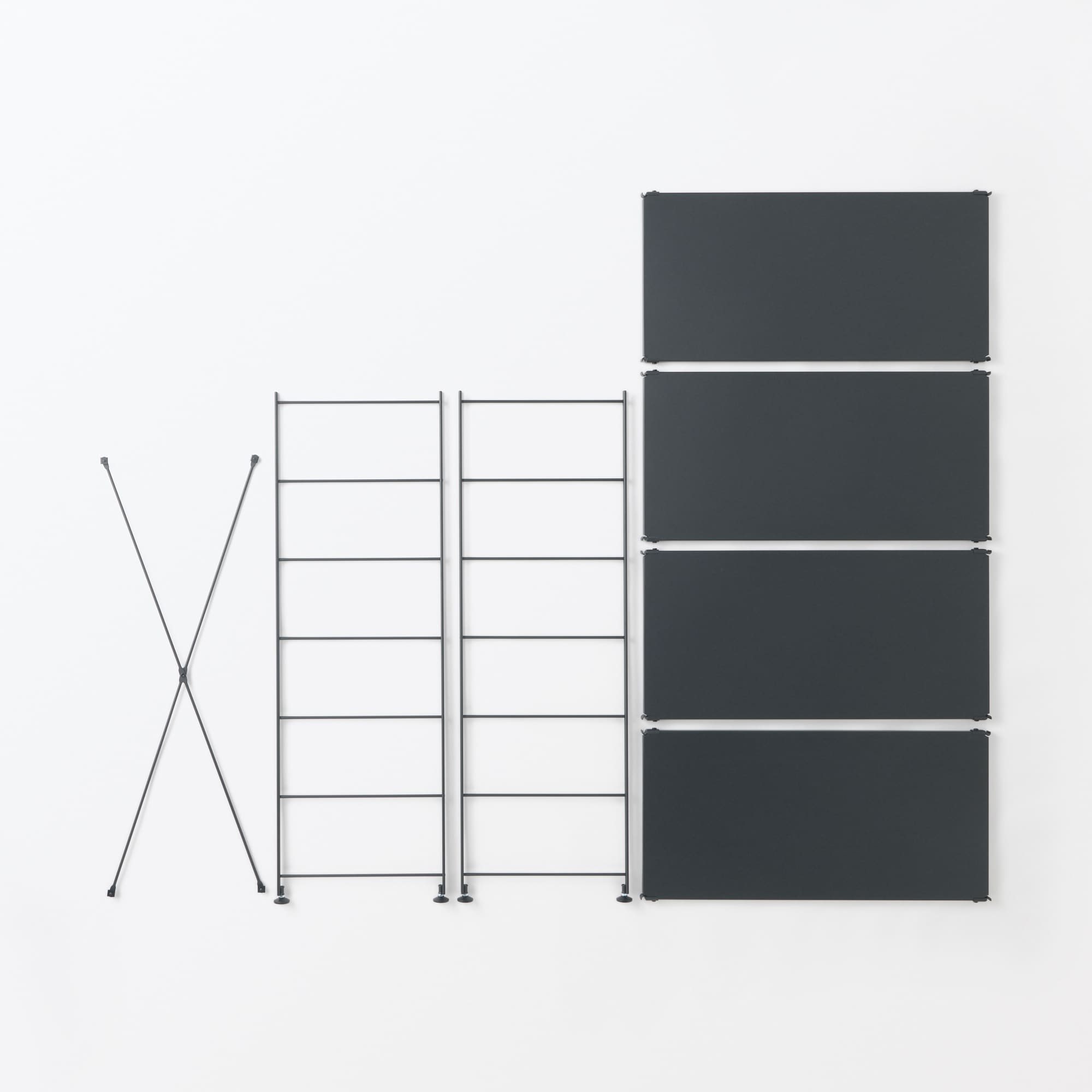 スチールユニットシェルフ・スチール棚セット・ワイド・中