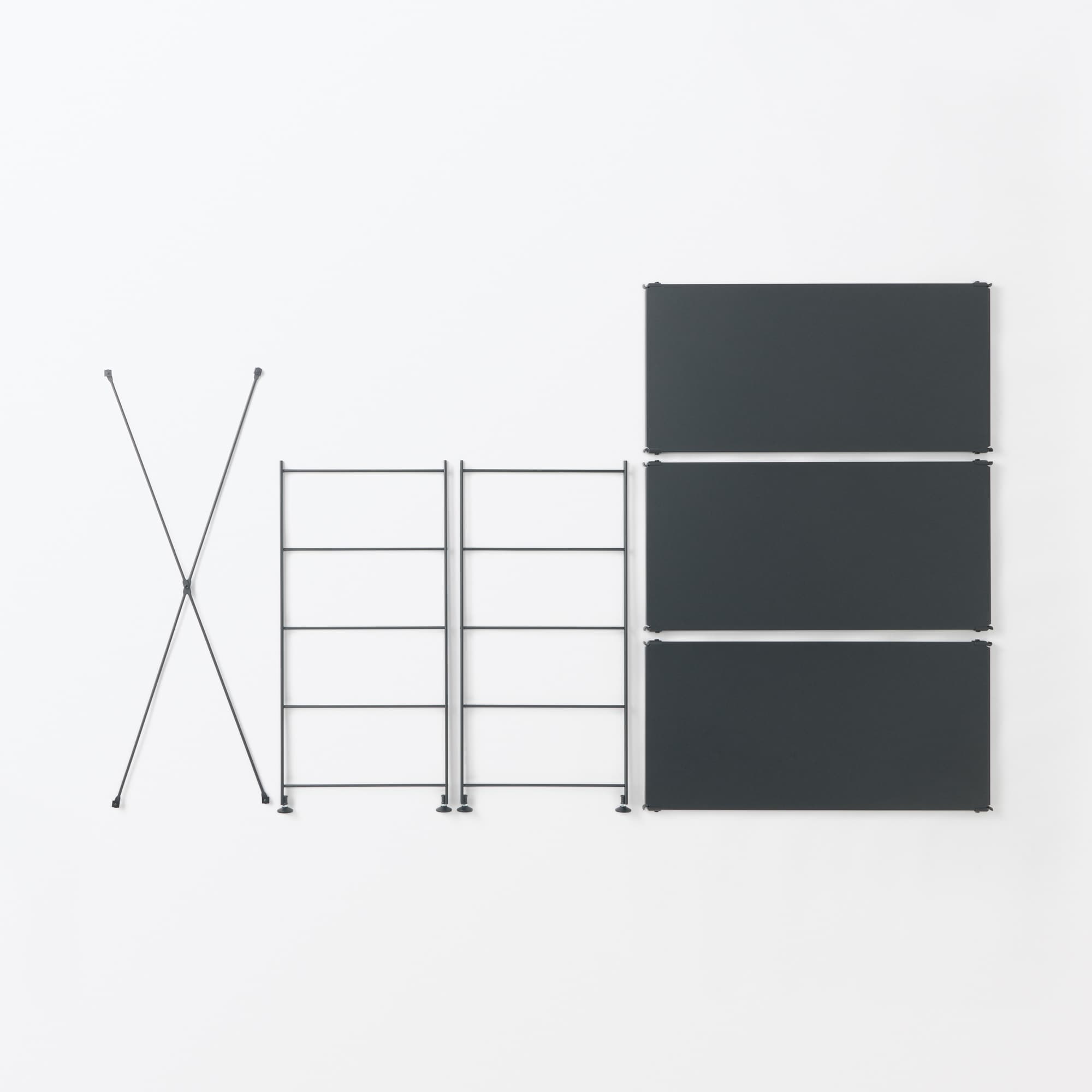 スチールユニットシェルフ・スチール棚セット・ワイド・小