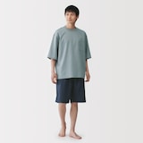 紳士　風を通す　半袖ルームウェアセット