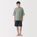 紳士　風を通す　半袖ルームウェアセット