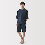 紳士　風を通す　半袖ルームウェアセット