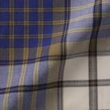 紳士　残反を使った　マドラスチェック　ショートパンツ