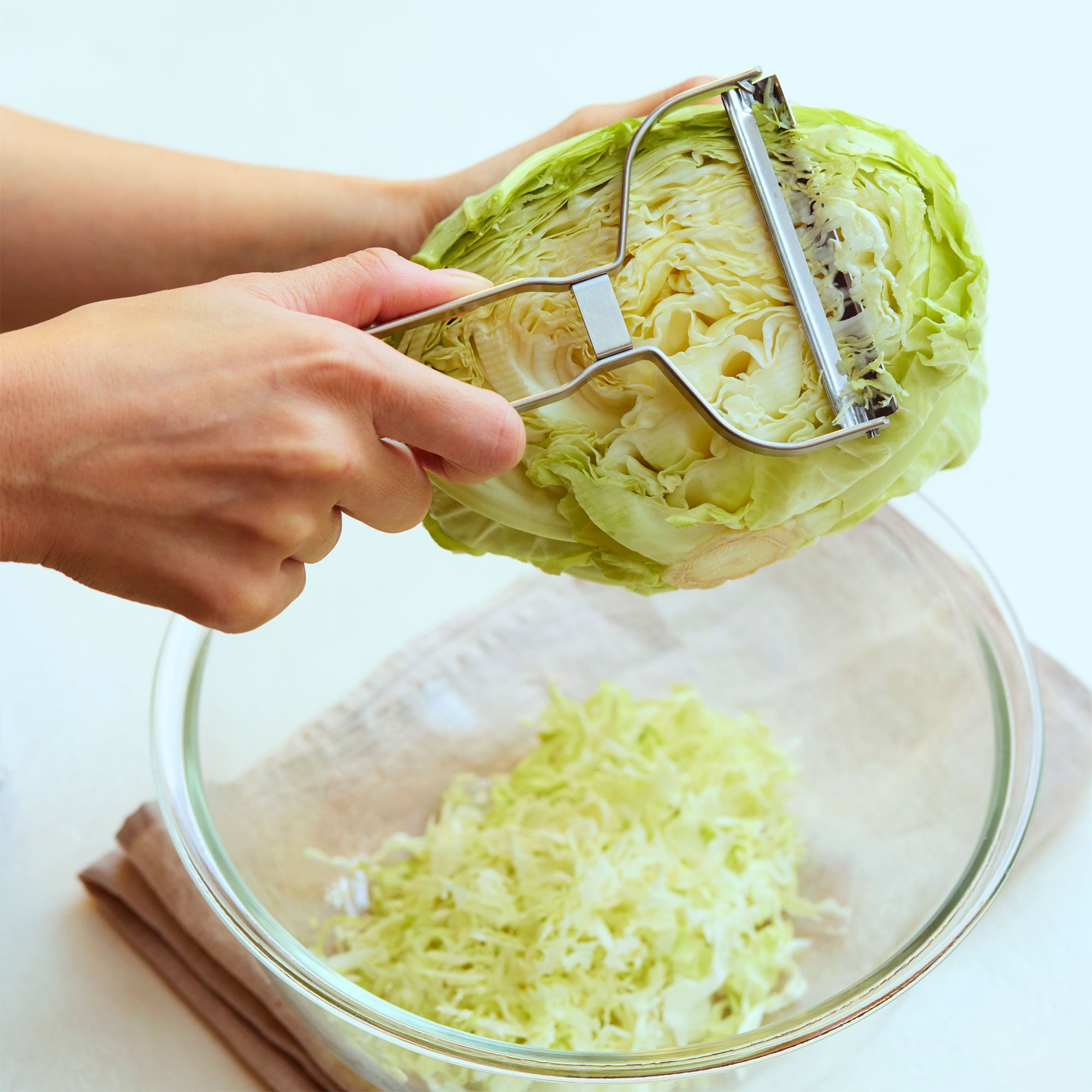 ステンレス　キャベツ用千切りピーラー