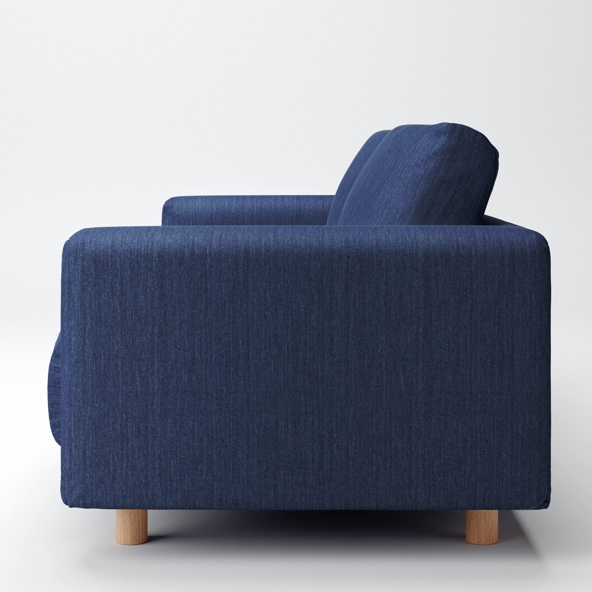 ソファ本体　カバー・脚セット　２．５Ｓ　綿デニム