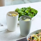 ステンレス　真空断熱二重構造　保冷タンブラー／チャコールグレー