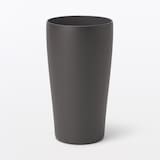 ステンレス　真空断熱二重構造　保冷タンブラー／チャコールグレー