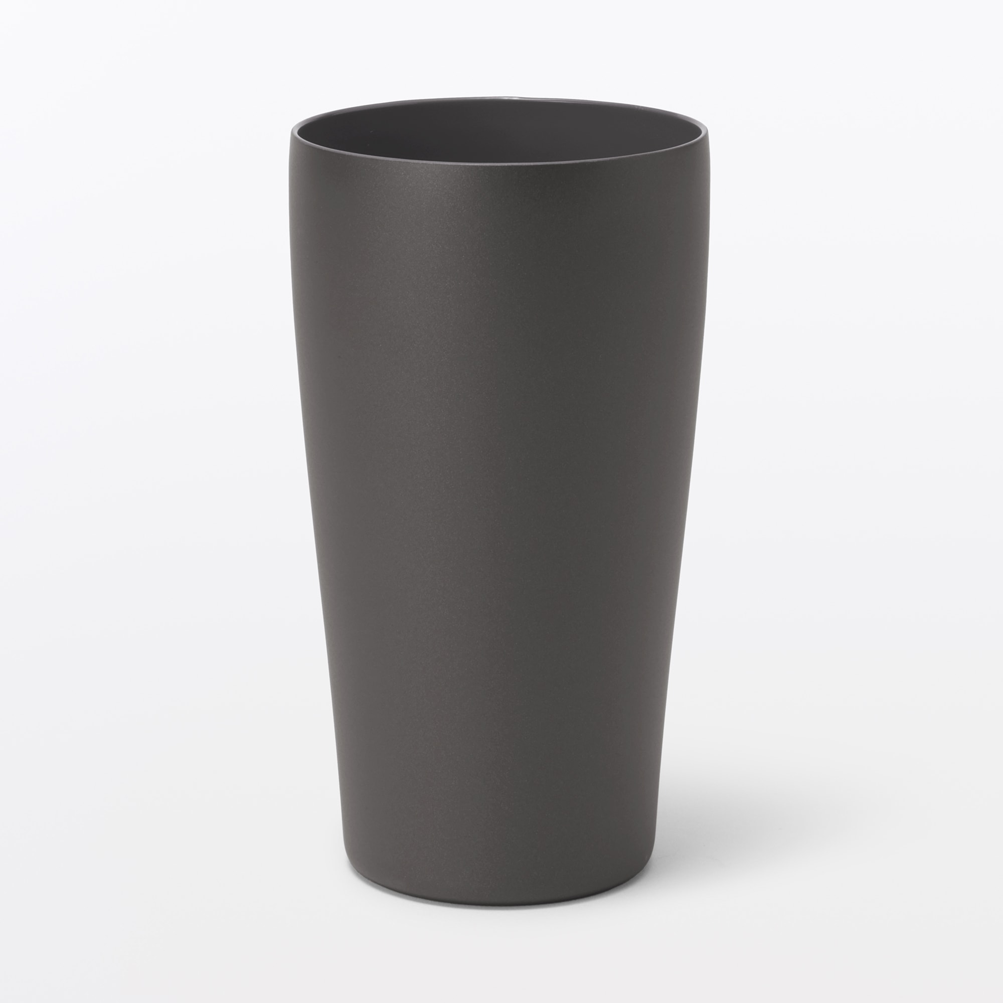 ステンレス　真空断熱二重構造　保冷タンブラー／チャコールグレー