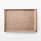 木製　すべりにくい薄型トレー　小
