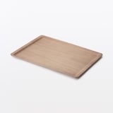 木製　すべりにくい薄型トレー　大