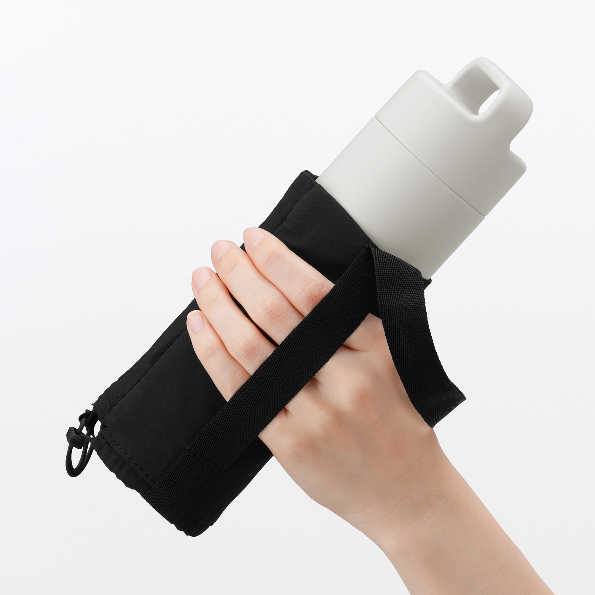 高さが調整できる　ボトル用ホルダー　小／ブラック