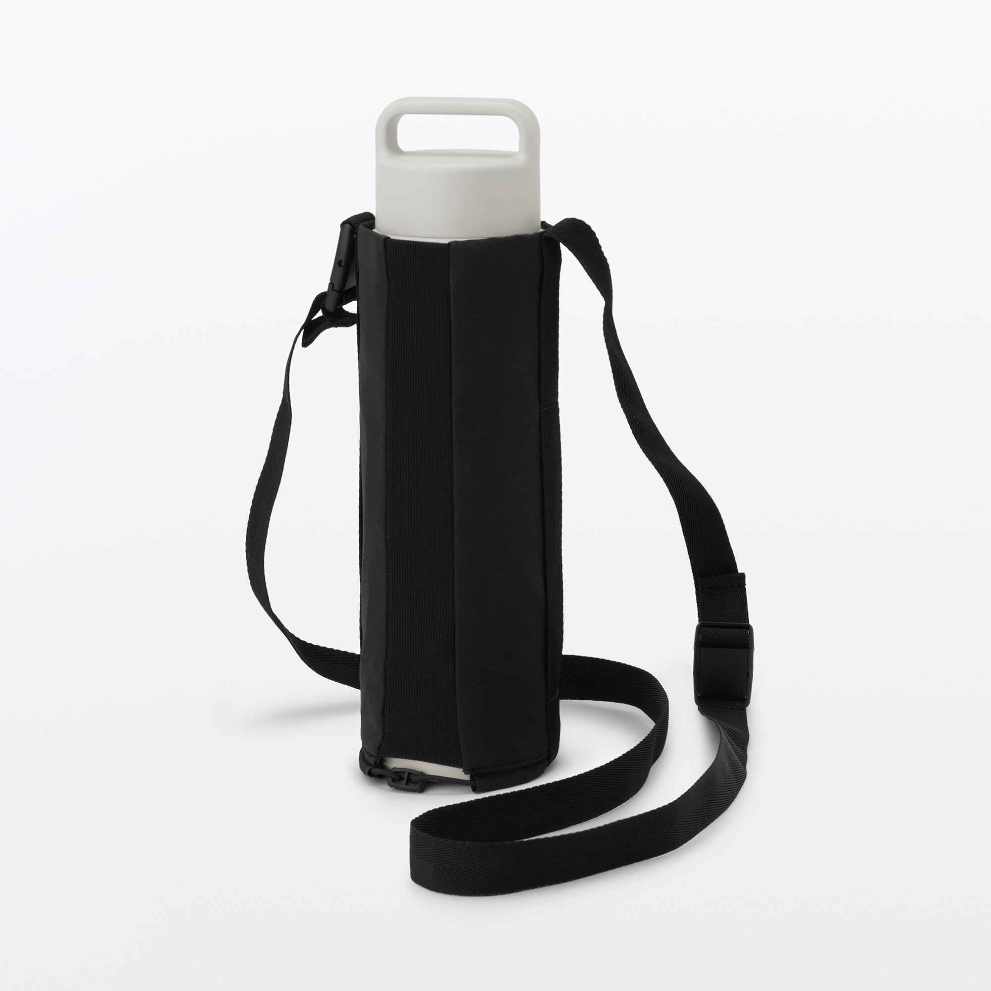 高さが調整できる　ボトル用ホルダー　大／ブラック