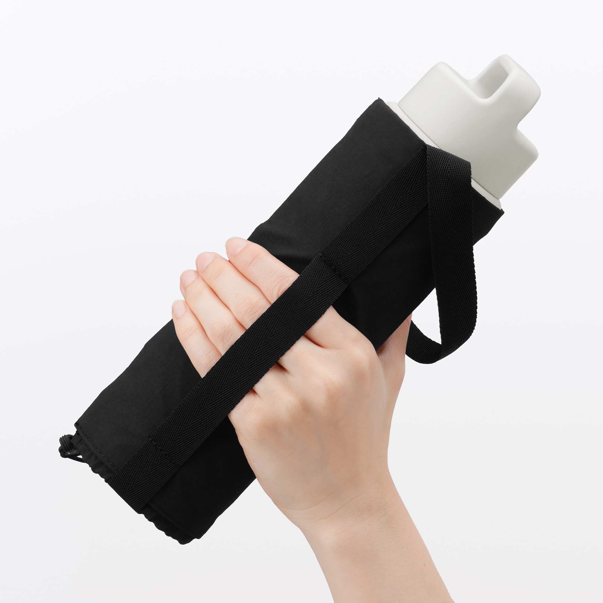 高さが調整できる　ボトル用ホルダー　大／ブラック