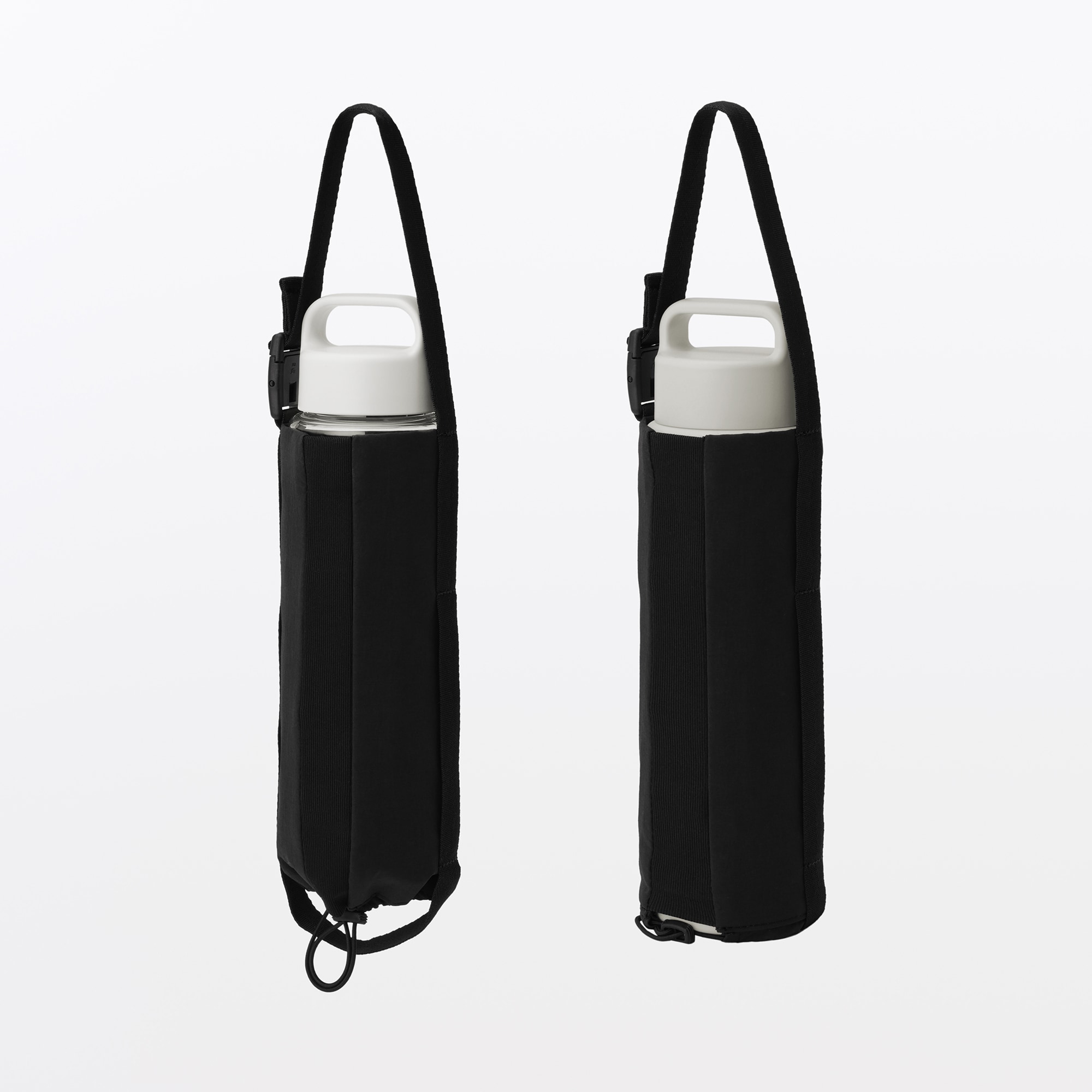 高さが調整できる　ボトル用ホルダー　大／ブラック