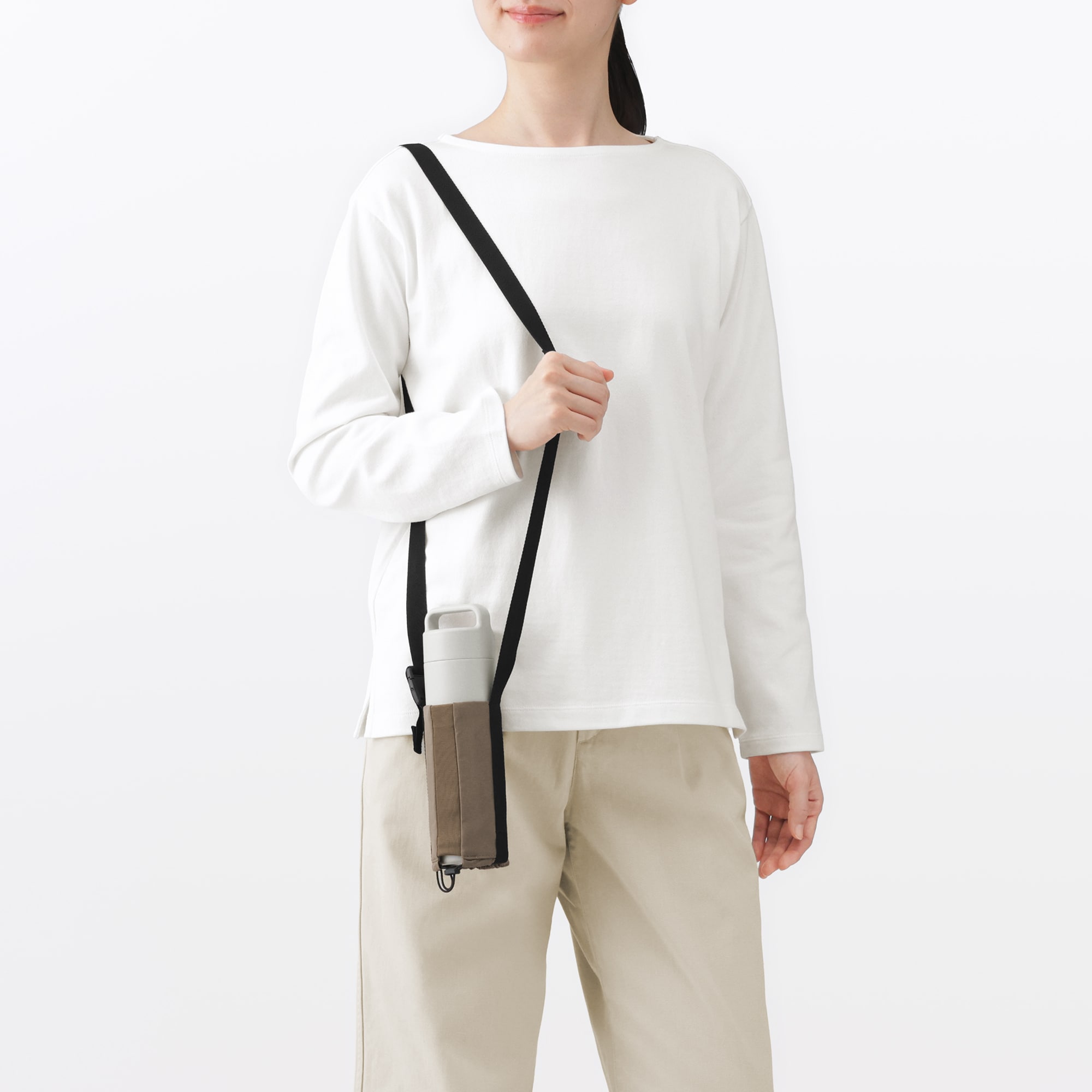 高さが調整できる　ボトル用ホルダー　小／カーキ