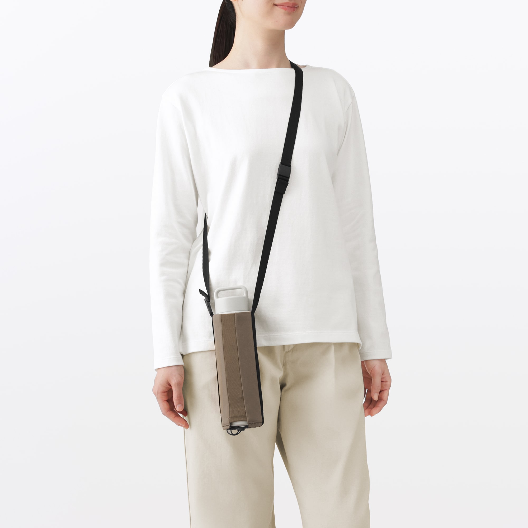 高さが調整できる　ボトル用ホルダー　大／カーキ