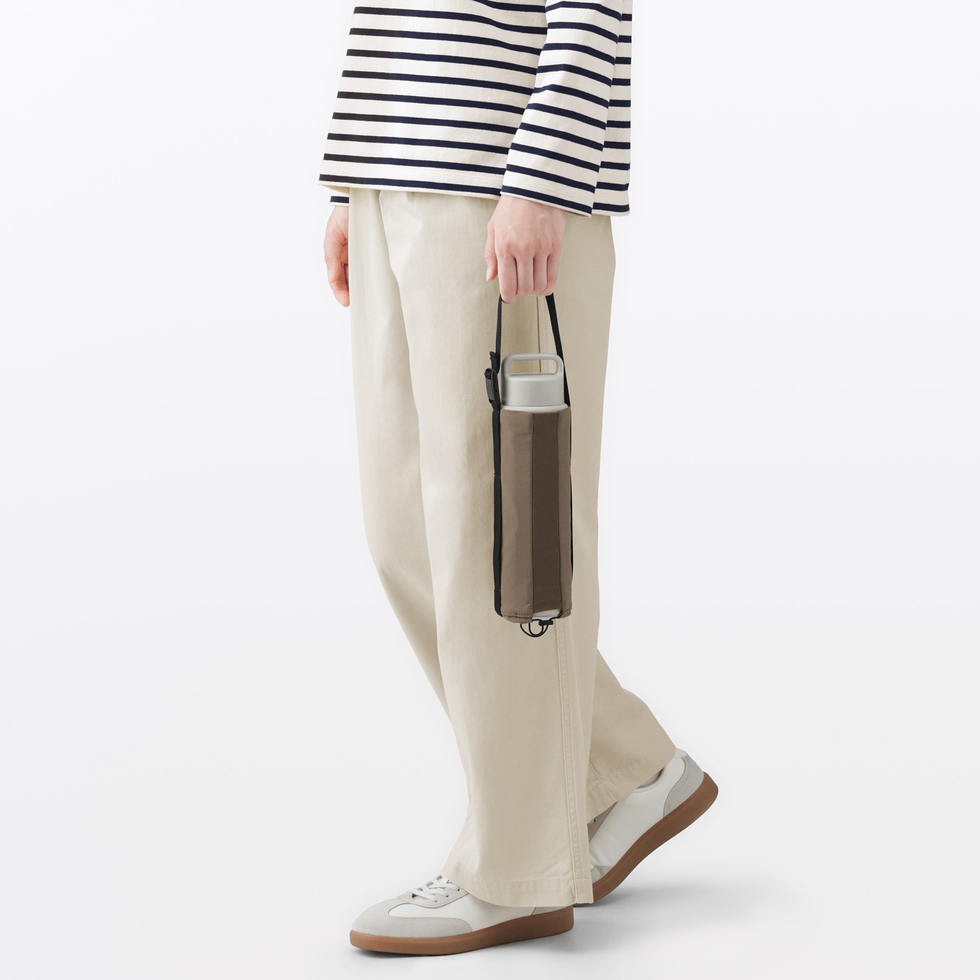 高さが調整できる　ボトル用ホルダー　大／カーキ