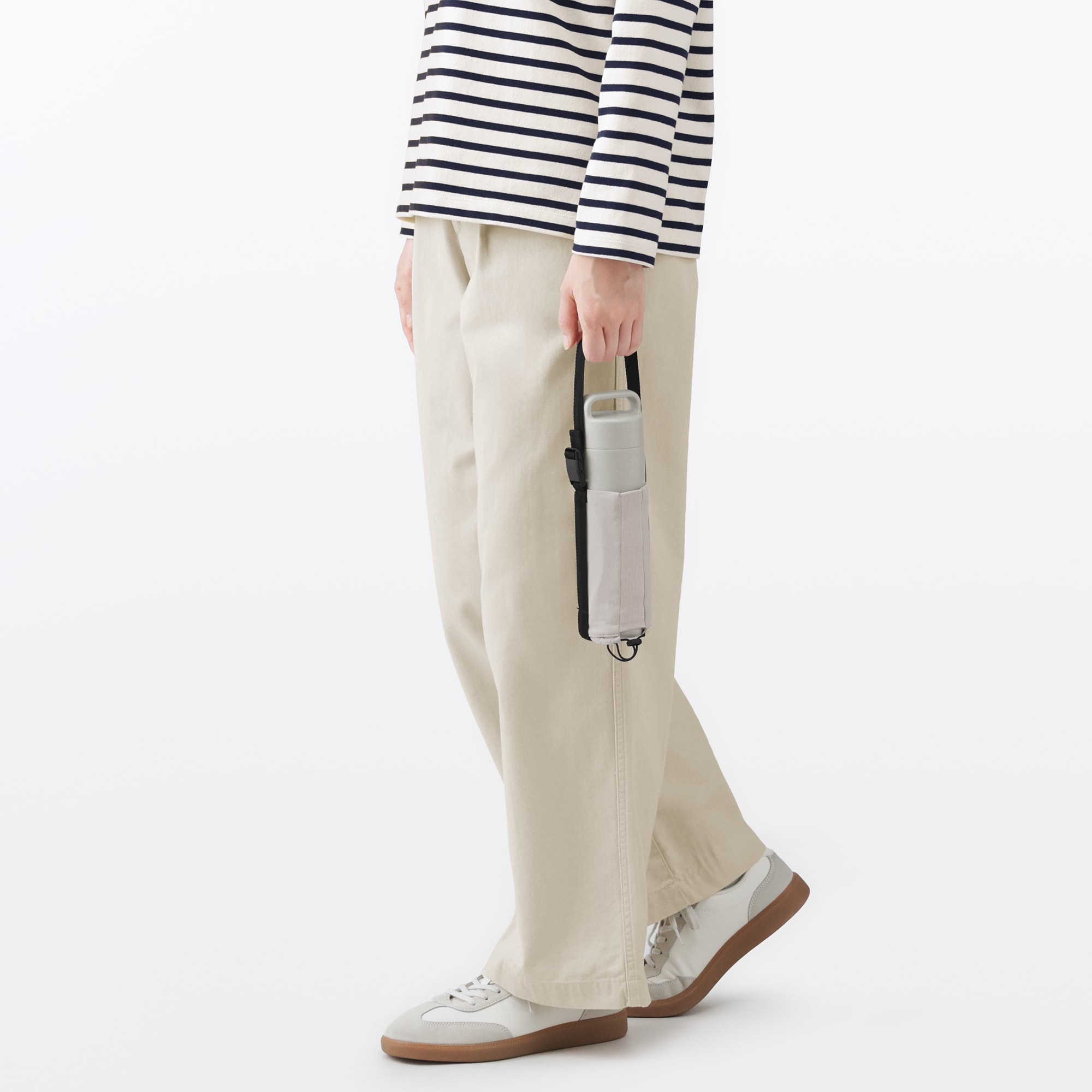 高さが調整できる　ボトル用ホルダー　小／ライトグレー