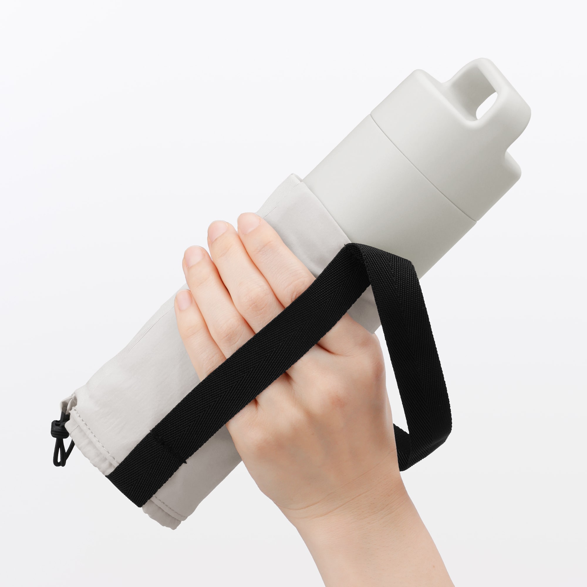 高さが調整できる　ボトル用ホルダー　小／ライトグレー