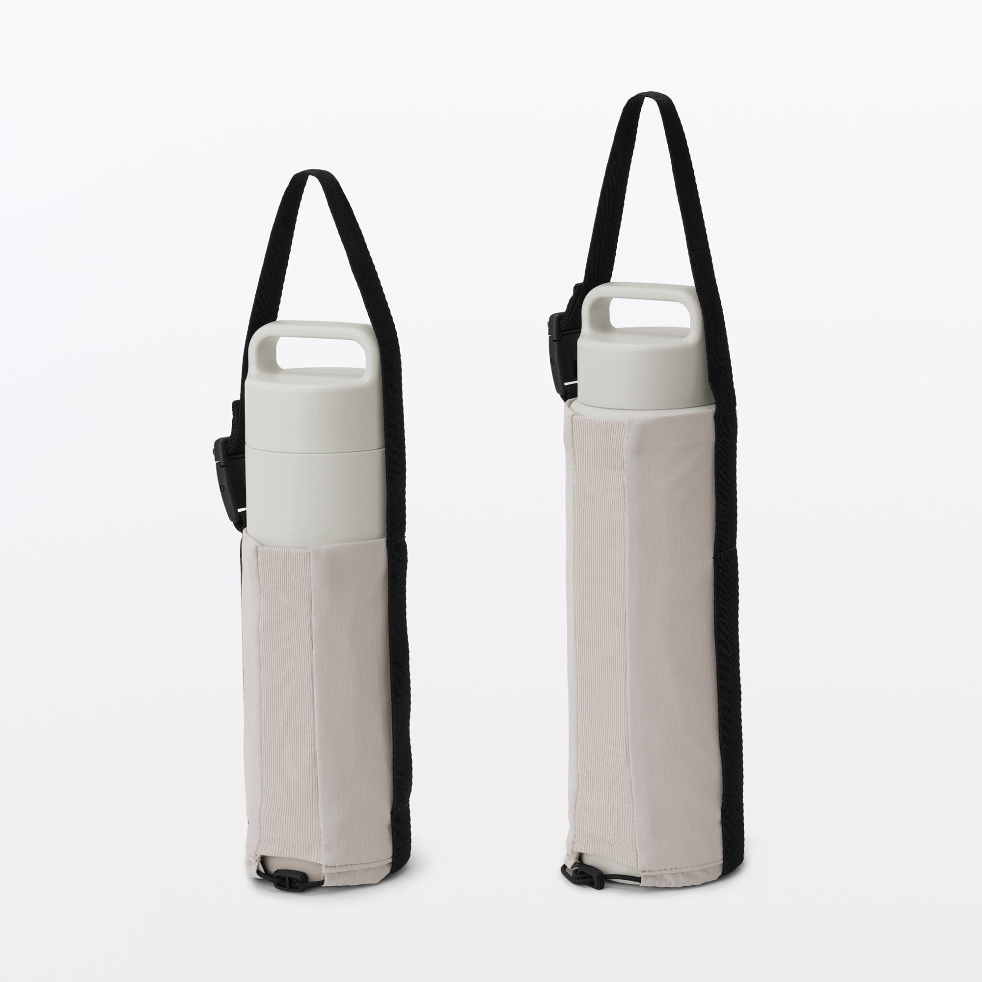 高さが調整できる　ボトル用ホルダー　小／ライトグレー