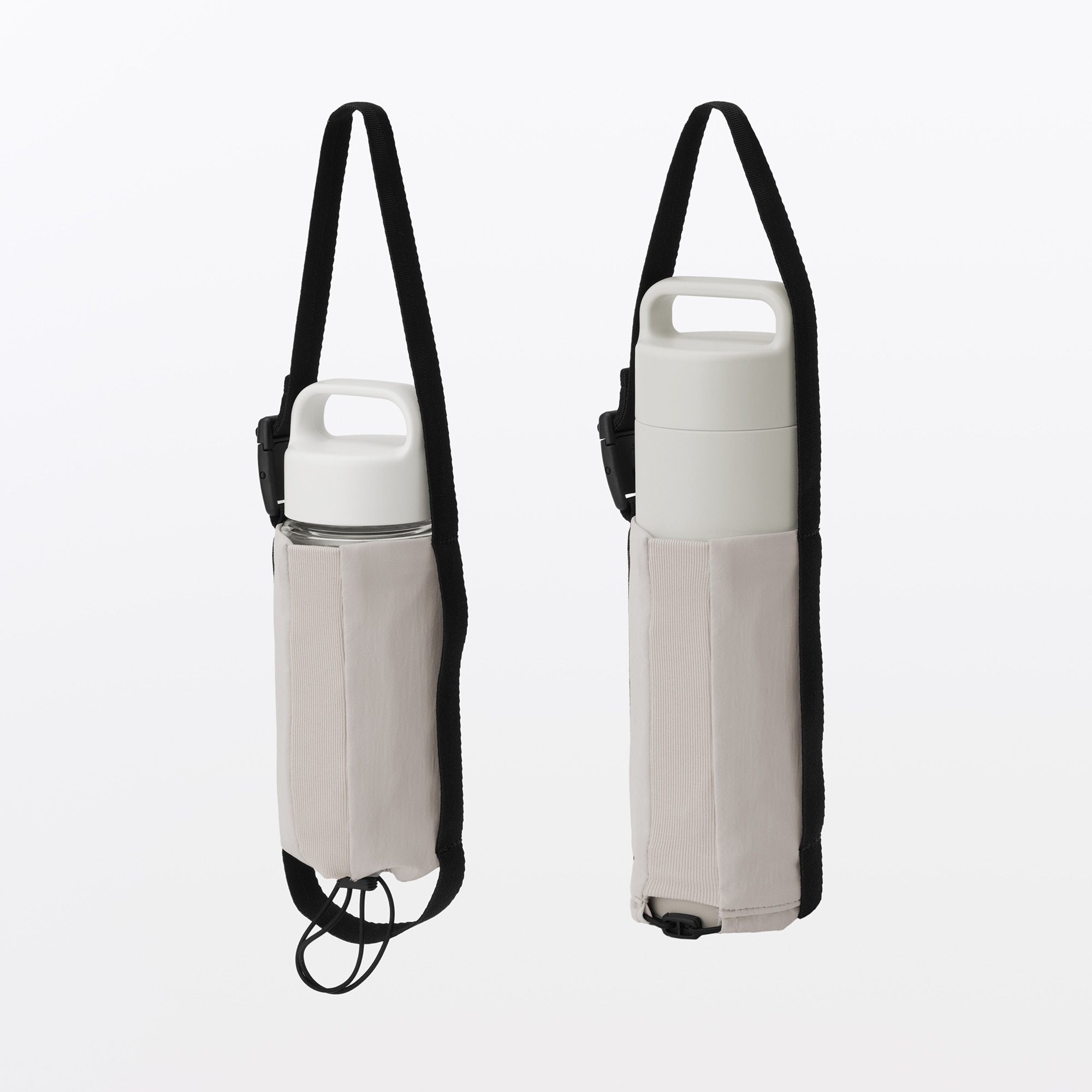 高さが調整できる　ボトル用ホルダー　小／ライトグレー