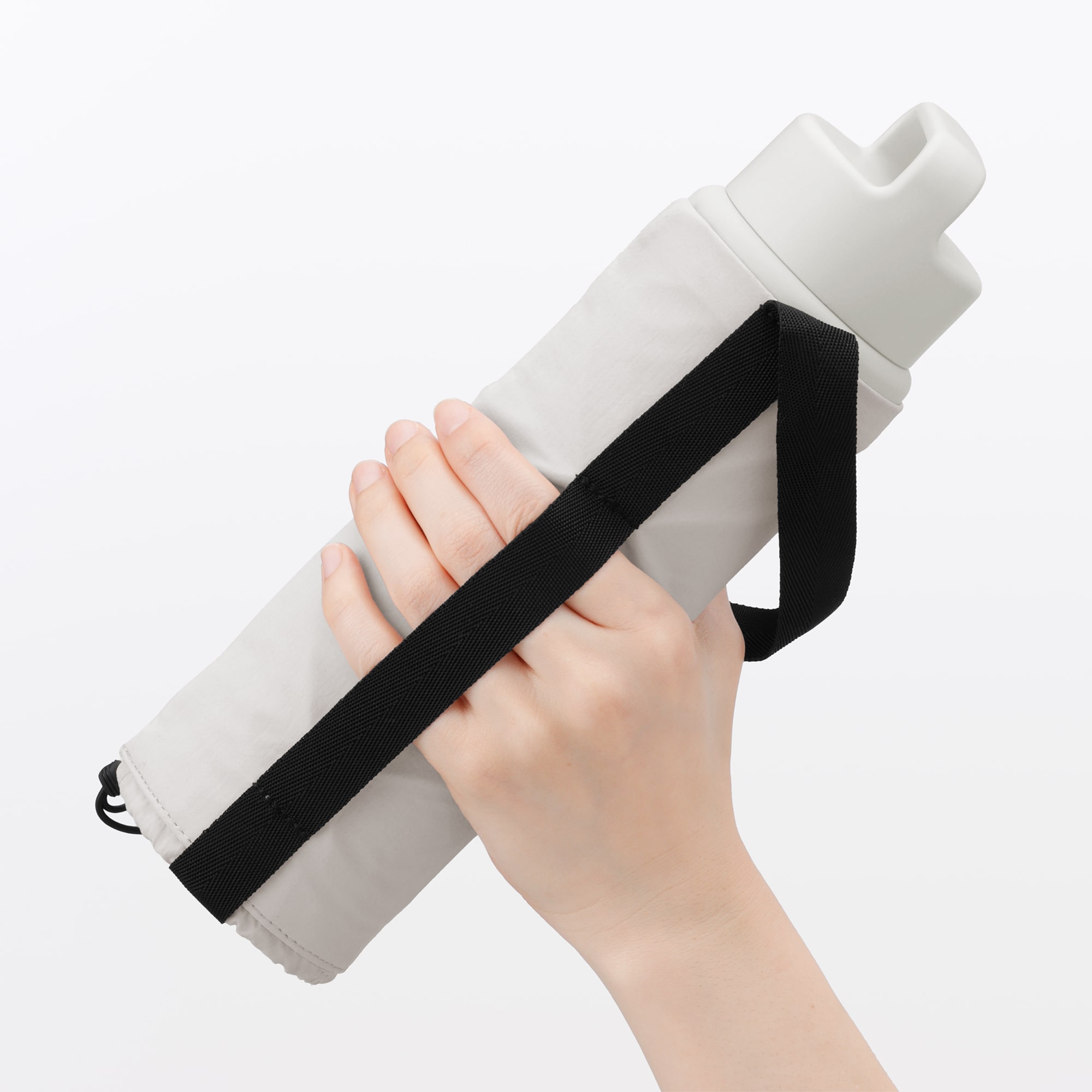 高さが調整できる　ボトル用ホルダー　大／ライトグレー