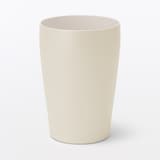 ステンレス　真空断熱二重構造　保冷タンブラー／オフ白