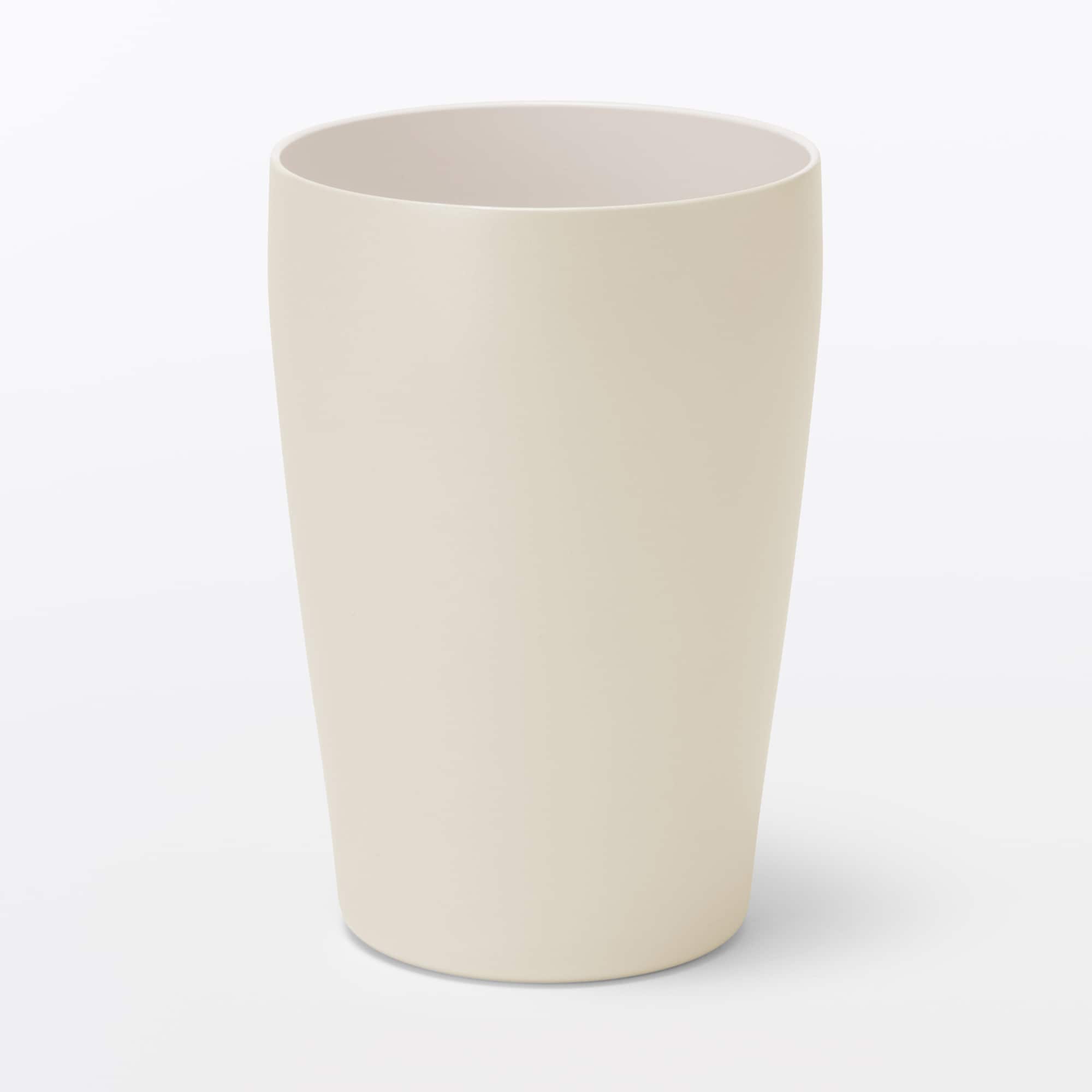 ステンレス　真空断熱二重構造　保冷タンブラー／オフ白