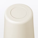 ステンレス　真空断熱二重構造　保冷タンブラー／オフ白