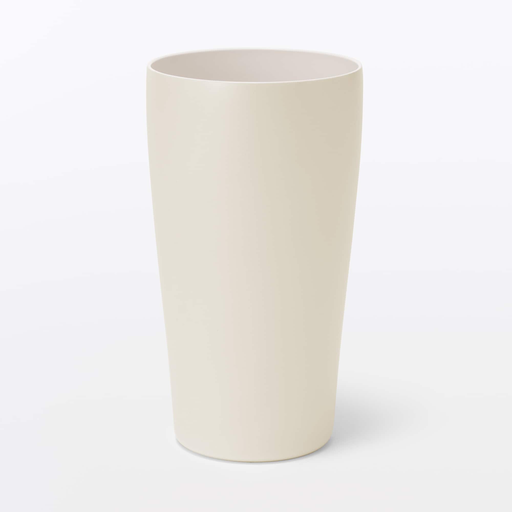 ステンレス　真空断熱二重構造　保冷タンブラー／オフ白