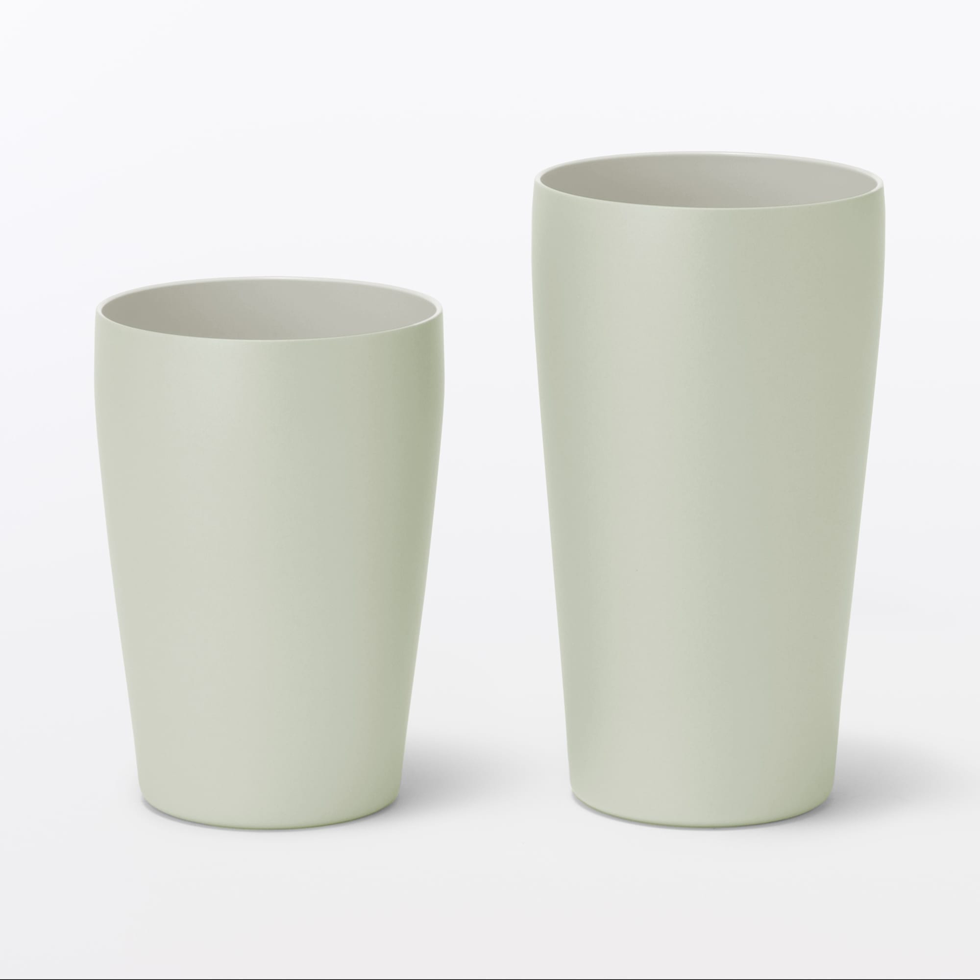 ステンレス　真空断熱二重構造　保冷タンブラー／ライトグリーン