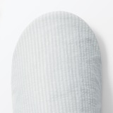 残反を使った　綿サッカー織バブーシュ