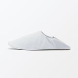 残反を使った　綿サッカー織バブーシュ