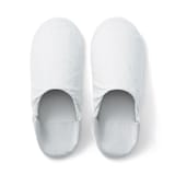 残反を使った　綿サッカー織バブーシュ