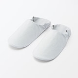 残反を使った　綿サッカー織バブーシュ