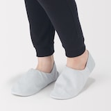 残反を使った　綿サッカー織バブーシュ