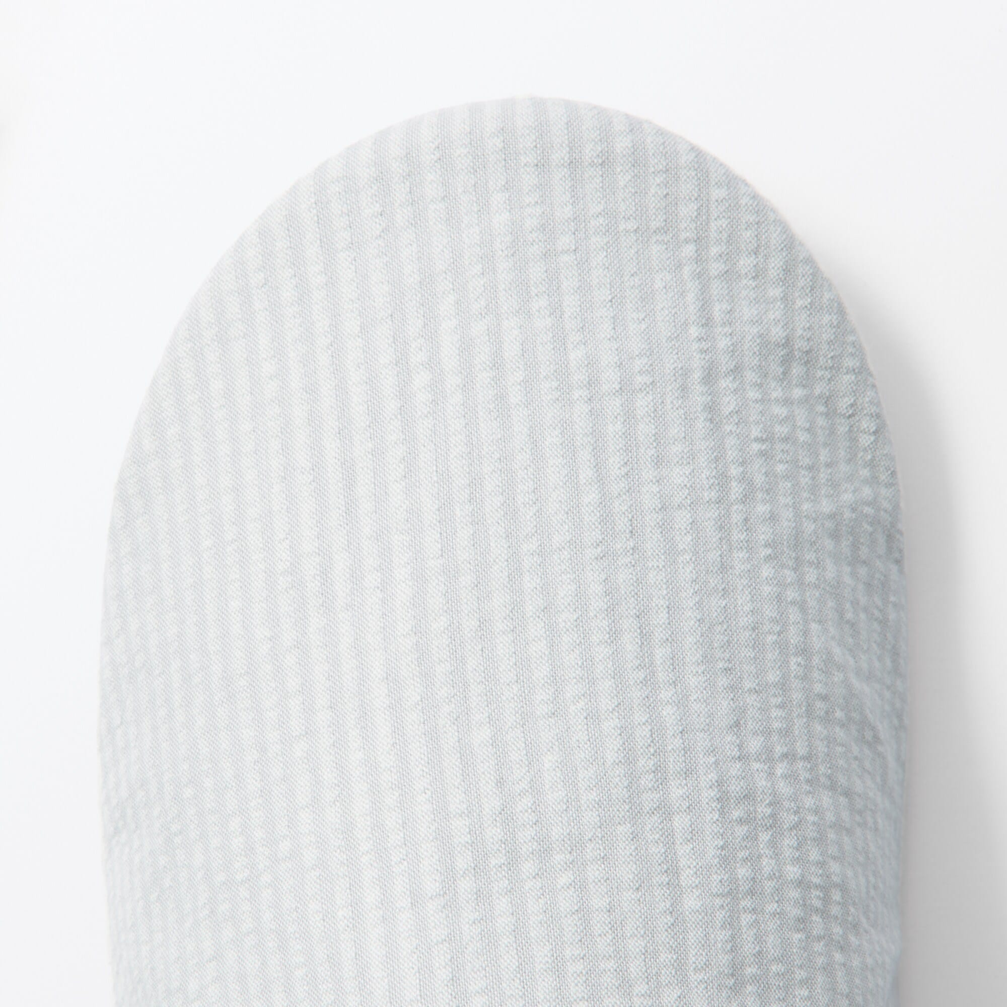 残反を使った　綿サッカー織バブーシュ