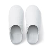 残反を使った　綿サッカー織バブーシュ