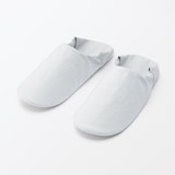 残反を使った　綿サッカー織バブーシュ