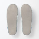 残反を使った　綿サッカー織バブーシュ